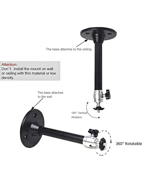 Soporte de Proyector Mini 2-Be-Best Ajustable 20 cm Negro