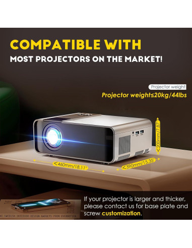 Soporte de Proyector Motorizado CGOLDENWALL 59" 20kg Control Remoto