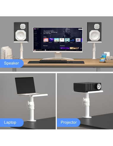 Soporte de Altavoz Ajustable Suptek SDM001 Blanco - 2 Paquete