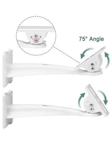 Soporte de Pared para Proyector 2-Be-Best Blanco 24 cm