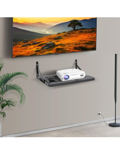 Estante Flotante BEARUT para Proyector y Router MDF 34x23.5 cm 2