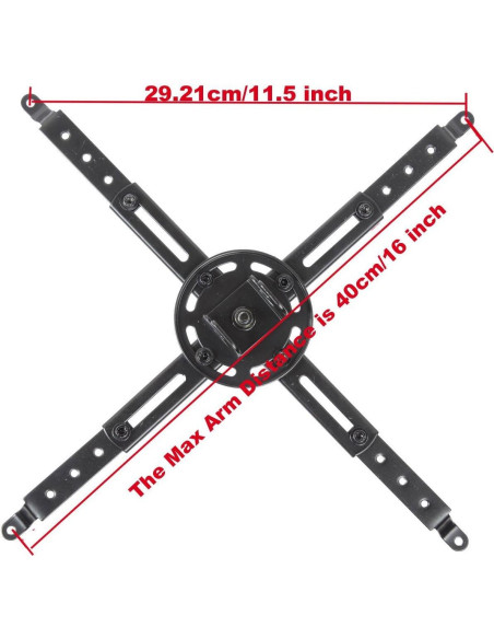 Soporte de Techo para Proyector VideoSecu PJ1B Inclinable 10 kg