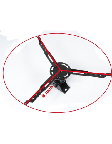 Soporte de Techo para Proyector VideoSecu PJ1B Inclinable 10 kg