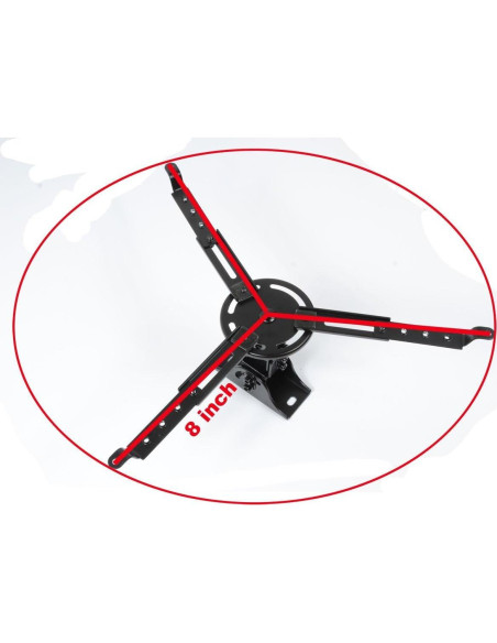 Soporte de Techo para Proyector VideoSecu PJ1B Inclinable 10 kg