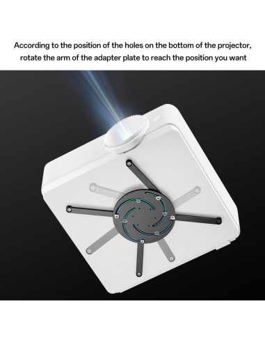 Placa Adaptadora Proyector Perfectisan Aluminio Múltiples Agujeros