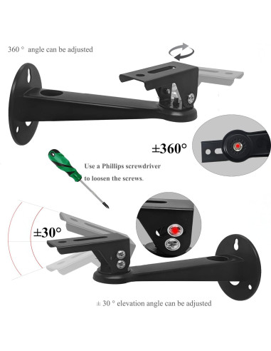 Soporte de Pared Ajustable 2-Be-Best para Proyector 20 cm 3.6 kg