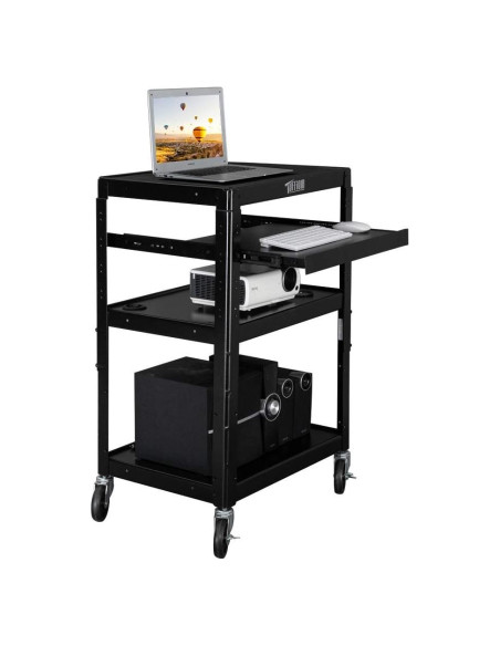 Carro de Presentación TUFFIOM AV Ajustable 60-107 cm Negro Carro de Presentación TUFFIOM AV Ajustable 60-107 cm Negro