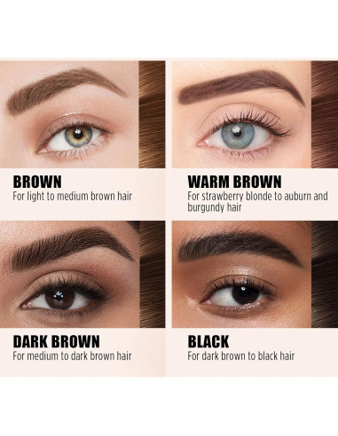 Cilrofelr Gel Tinte para Cejas Peel Off Marrón 2 Paquetes