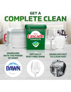 Cápsulas de Lavavajillas Cascade Complete 100 Unidades 2