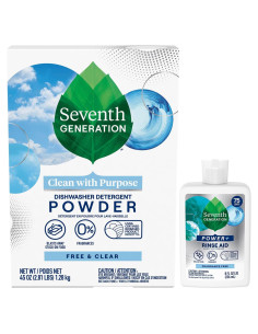 Detergente en polvo y aditivo de enjuague Seventh Generation 1.6kg