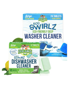 Limpiador de Lavadora y Lavavajillas Eco-Gals 36 Tabletas