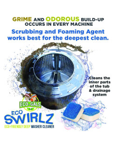 Limpiador de Lavadora y Lavavajillas Eco-Gals 36 Tabletas 2