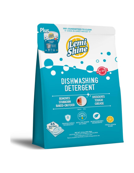 Cápsulas de Detergente Lemi Shine 65 Unidades Ecológicas