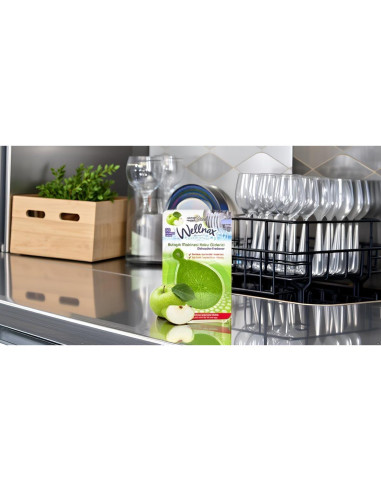 Ambientador y Limpiador para Lavavajillas Wellnax Manzana Verde