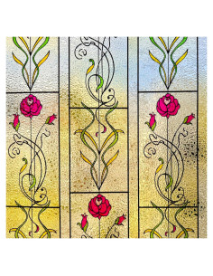 Película de Privacidad KESPEN Rosa 44.5x198.1 cm Anti-UV