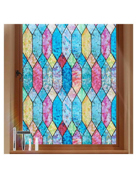 Película para Ventanas Kromapolis Arcoíris 44.5x200 cm Película para Ventanas Kromapolis Arcoíris 44.5x200 cm