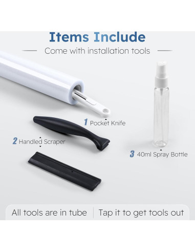 Película de Privacidad Rabbitgoo 44.5x200 cm Esmerilada UV