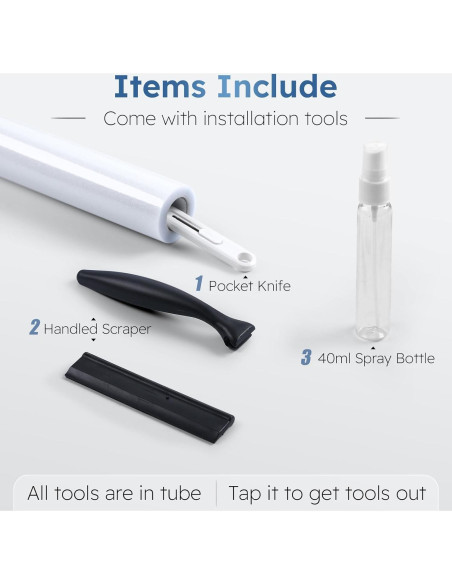 Película de Privacidad Rabbitgoo 44.5x200 cm Esmerilada UV