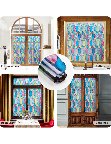 Película para Ventanas Kromapolis Arcoíris 44.5x200 cm Película para Ventanas Kromapolis Arcoíris 44.5x200 cm