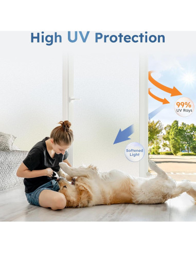 Película de Privacidad Rabbitgoo 44.5x200 cm Esmerilada UV