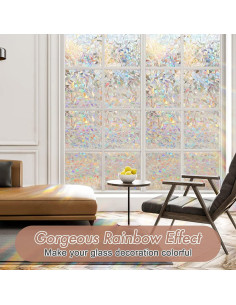 Película de Privacidad Haton 44.5x200 cm Efecto Arcoíris 2