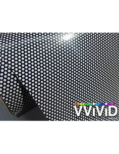 Película de Ventana Perforada VViViD 30.48x121.92 cm Vinilo Negro 2