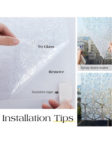 Película de Privacidad para Ventanas rabbitgoo 44.5x200 cm UV