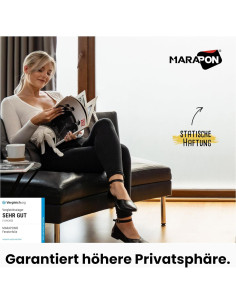 Película de Privacidad Adhesiva Estática MARAPON 30x200 cm Blanca 2