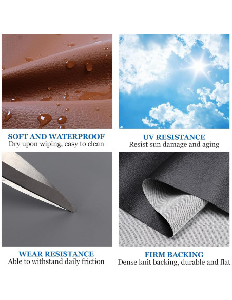 Tela Sintética Impermeable HBU 137x76cm Negro para Tapicería