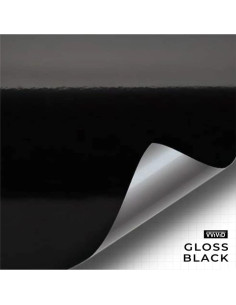Cinta de Vinilo Adhesivo VViViD Brillante Negro 15.24 cm x 6.1 m 2