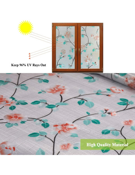 Película Decorativa para Ventanas Mikomer 44.5x200cm Anti-UV