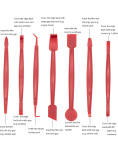 Kit de Herramientas para Envoltura de Vinilo Spanno 7 Piezas 2
