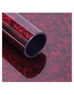 Envoltura de Vinilo Lypumso 0.30m x 1.52m Rojo Fibra Carbono