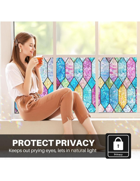 Película de Privacidad para Ventanas FEOMOS 43.9x199.8cm