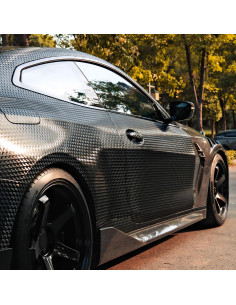 Vinilo Envoltura Fibra de Carbono Triángulo VViViD 0.3m x 1.5m 2