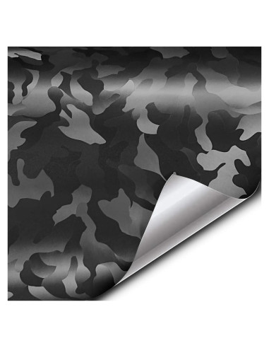 Envoltura de Vinilo Camuflaje VViViD+ 30.48x152.4cm Negro