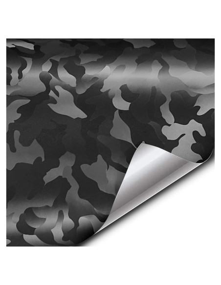 Envoltura de Vinilo Camuflaje VViViD+ 30.48x152.4cm Negro