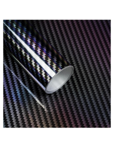 Vinilo de Envoltura Lypumso 2D Carbono Negro 0.3m x 1.5m