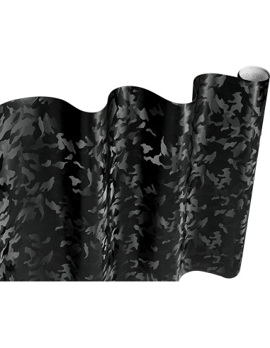 Envoltura de Vinilo Camuflaje VViViD+ 30.48x152.4cm Negro