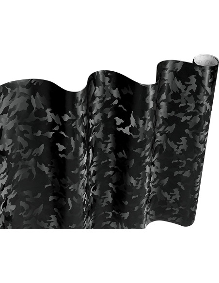 Envoltura de Vinilo Camuflaje VViViD+ 30.48x152.4cm Negro