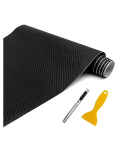 Envoltura de Vinilo Fibra de Carbono 3D Mate RBOKO 30x152 cm