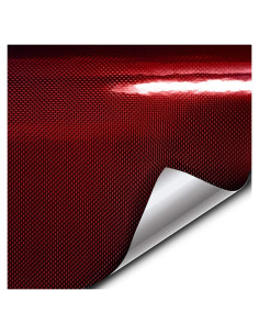Vinilo Holográfico VViViD+ 30.48x152.4cm Rojo para Automóviles