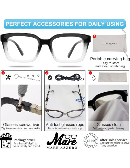 Gafas de Lectura MARE AZZURO Cuadradas 2.25 Mujeres Gafas de Lectura MARE AZZURO Cuadradas 2.25 Mujeres