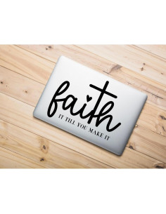 Calcomanía Cristiana Genérico 'Fe Hasta que lo logres' Vinilo Impermeable 2