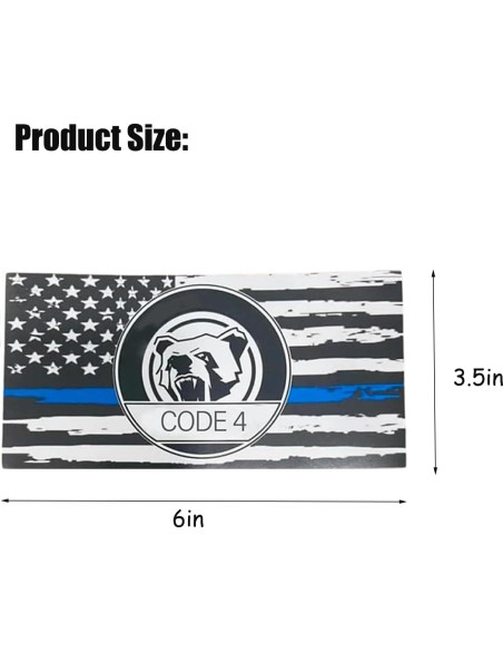 6 Calcomanías de Línea Azul delgada ColisPar para Coches