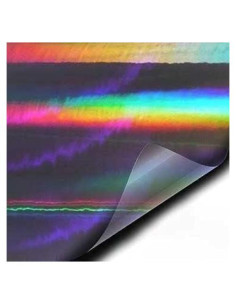 Vinilo Envoltura VViViD SuperCast 30.48x152.4cm Negro Holográfico