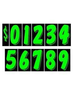 Calcomanías de Vinilo CarBowz EZ Line 11 Docenas Números 19.05 cm