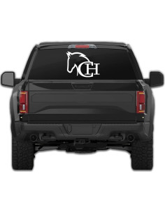 Calcomanía Personalizada de Vinilo Caballo Iniciales - AmigosTees 2