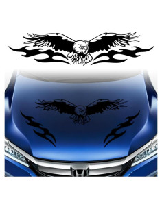 Calcomanías 3D W-POWER Calavera Negra para Autos 46x40cm