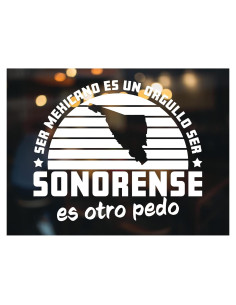 Calcomanía para Carro Genérico Sonora 20.32x16.51 cm